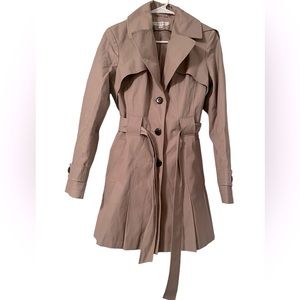 Mid length trench coat